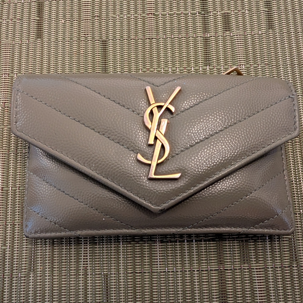 Yves Saint Laurent Gray Wallet